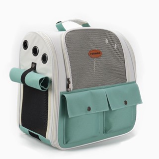 ▩❃❇Cat Bag Go Out Portable Space Pet Backpack Cabin School Dog Shoulder Cage Folding Breathable ขนาดใหญ่