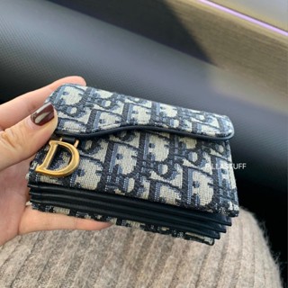 New🔥 รุ่น5ช่อง✨ Dior saddle 5-gusset card holder กระเป๋าตังค์ Dior รุ่น5ช่อง