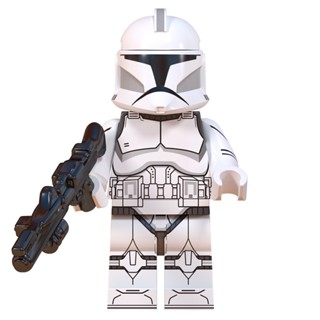 Wm2 บล็อกตัวต่อเลโก้ Star Wars Clone Soldier สีขาว ของเล่นเสริมการเรียนรู้เด็ก 276