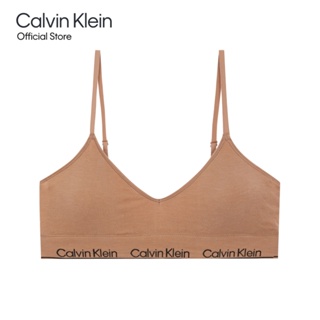 CALVIN KLEIN เสื้อชั้นในผู้หญิง Modern Cotton Naturals ทรง Light Lined Triangle  รุ่น QF7093AD BO8 - สี Sand