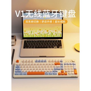 △✹Forerunner Wireless Bluetooth Keyboard Manipulator Sense Mute Office Keyboard Mouse Set High-value Key Mouse