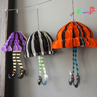 【AG】Dress Shape DIY Hanging Lantern Paper Two Legs Halloween Home Decor