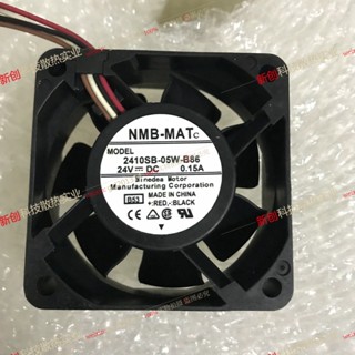 พัดลมอินเวอร์เตอร์ Minebea NMB 2410SB-05W-B86 24V 0.15A 6025 6 ซม. 4 สาย