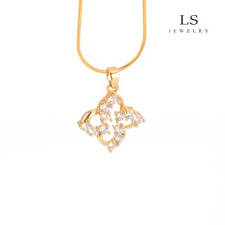 LS สร้อยคอทองคำ 18K จี้ดาวขนาดเล็ก จี้แฟชั่นผู้หญิง 240n