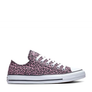 Converse รองเท้าผ้าใบ รุ่น Ctas Mini Leopard Print Ox Pink/Black - 572053Ch1Pibk - สีชมพู/ดำ ผู้หญิง