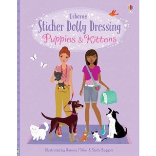 NEW! หนังสืออังกฤษ Sticker Dolly Dressing Puppies &amp; Kittens (Sticker Dolly Dressing) [Paperback]