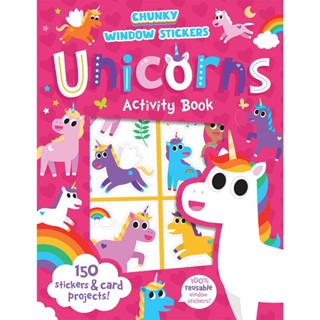 NEW! หนังสืออังกฤษ Window Sticker Unicorns (Chunky Window Stickers) [Paperback]