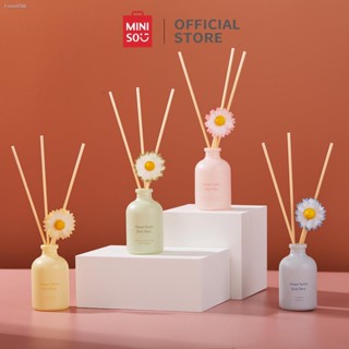 พร้อมสต็อก MINISO ก้านไม้หอม ก้านหอม ก้านไม้หอมอโรม่า ปรับอากาศ อโรมาเทอราพี Flower Series Reed Diffuser