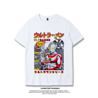 ขายดี!รุ่นแรก Tiga Ultraman เสื้อยืด little monster ญี่ปุ่น spoof retro ins tide ยี่ห้อ joint หลวมผ้าฝ้ายแขนสั้นผู้_02