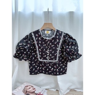 Cute Vintage 💐เสื้อผ้าญี่ปุ่น ทรงแขนตุ๊กตาครอปไม่สั้นมาก