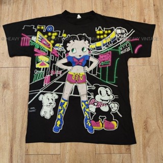 BETTY BOOP OVERPRINT เสื้อวง เสื้อทัวร์ เสื้อลายการ์ตูน