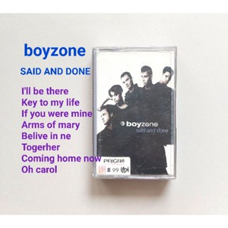 □มือ2 boyzone เทปเพลง□ อัลบั้ม said and done (ลิขสิทธิ์แท้) (แนว pop).