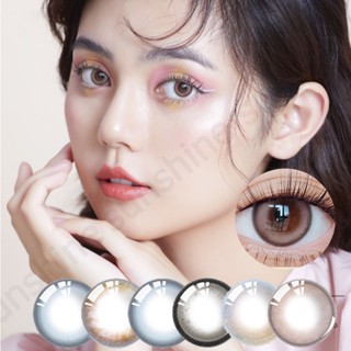 สายตาสั้น คอนแทคเลนส์ สีน้ําตาล -0.00~-4.00 องศา 2 ชิ้น/คู่ ใส่แล้วตาโตสวย เลนส์นิ่มใส่สบายตา