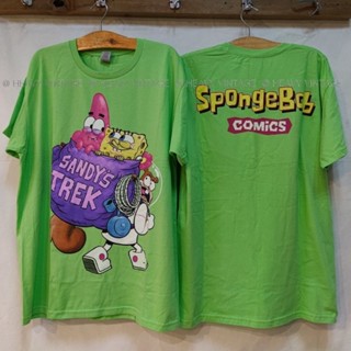 SPONGE BOB เสื้อลายการ์ตูน ป้าย gildan