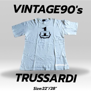 เสื้อยืดTrussardiแท้ออกช็อป เสื้อแบรนด์เนมแท้(มือสอง) #A1