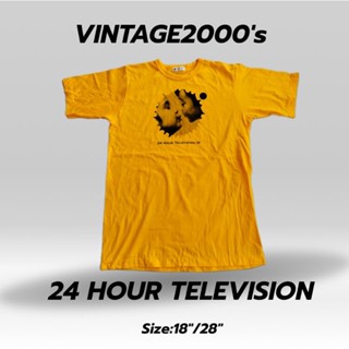 เสื้อวินเทจ24 hour televisionปี1996 เสื้อวินเทจแท้100% #A1