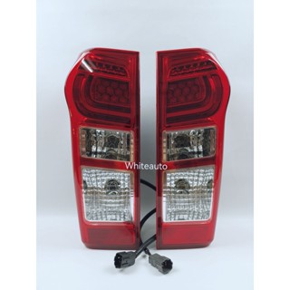 ไฟท้ายดีแม็ก ไฟท้ายออนิว โครมไฟท้าย ไฟท้าย สีแดง แบบเดิม พร้อมชุดสายไฟ  อิซูซ tail light isuzu d max T4