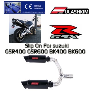 อะไหล่ท่อไอเสีย แบบตรง ดัดแปลง สําหรับรถจักรยานยนต์ GSR400 GSR600 BK400 BK600 GSR400