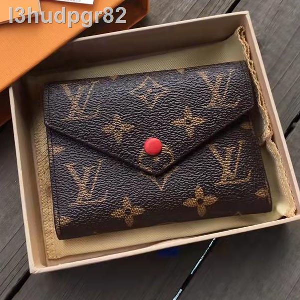 ►กระเป๋าสตางค์ Louis Vuitton, กระเป๋าสตางค์ Vuitton VICTORINE ของแท้และดั้งเดิม, LV Multi-Function,