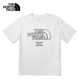 THE NORTH FACE M S/S ECO BRAND TEE - AP - TNF WHITE เสื้อยืดแขนสั้น เสื้อผ้า เสื้อผ้าผู้ชาย