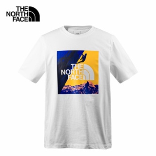 THE NORTH FACE M S/S CLIMBING GRAPHIC TEE - AP - TNF WHITE เสื้อยืดแขนสั้น เสื้อผ้า เสื้อผ้าผู้ชาย