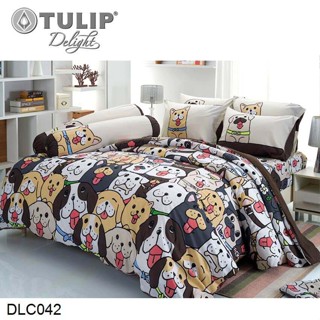 Tulip Delight (ครบเซ็ต) ผ้าปูที่นอน+ผ้านวม 3.5ฟุต 5ฟุต 6ฟุต หมาจ๋า Maaja DLC042 #ทิวลิปดีไลท์ เครื่องนอน ชุดผ้าปู