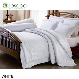 Jessica ผ้าปูที่นอน (ไม่รวมผ้านวม) 3.5ฟุต 5ฟุต 6ฟุต สีขาว WHITE #เจสสิกา เครื่องนอน ชุดผ้าปู ชุดผ้าปูเตียง