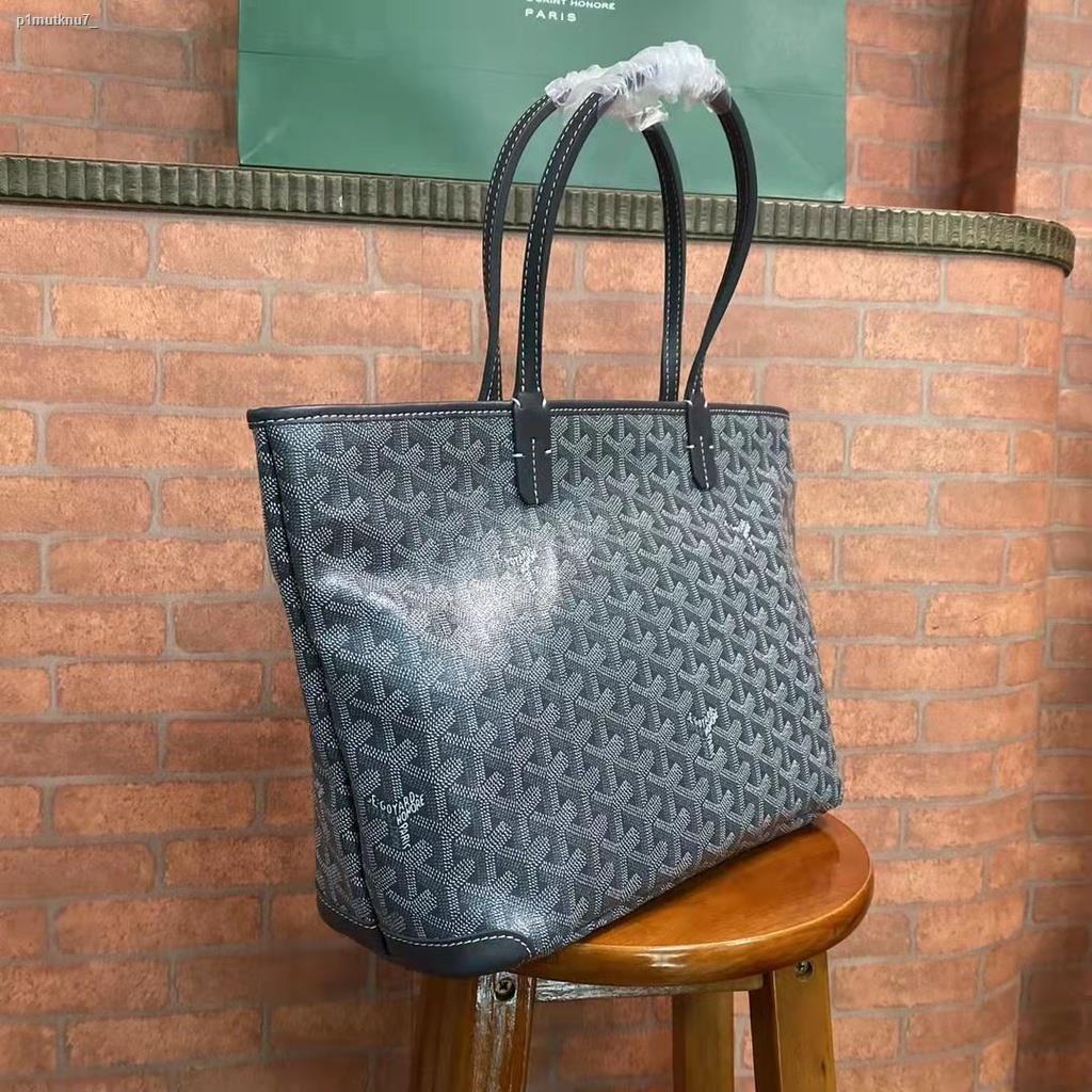 ✤Goyard tote bag Dog Tooth Messenger Shopping Zipper Style Large Capacity Canvas Shoulder Handbag