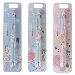 NEW!!! ปากกา Sarasa Multi 4+1 ลาย Princess Disney Store Japan