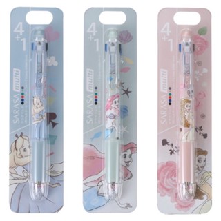 NEW!!! ปากกา Sarasa Multi 4+1 ลาย Princess Disney Store Japan