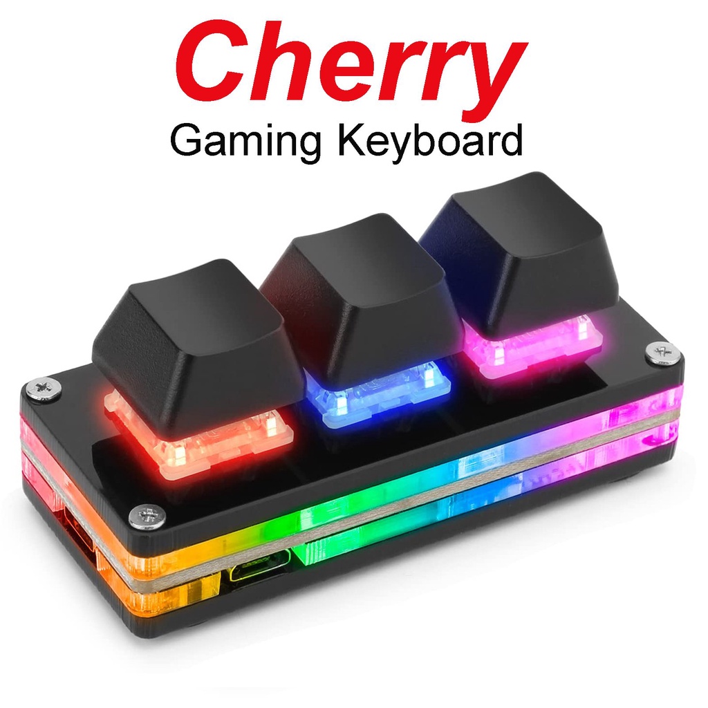 OSU Cherry Gaming Keyboard RGB Multimedia Custom Programming Macro Keyboard Copy Paste HID Mechanica