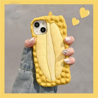 ใหม่ เคสโทรศัพท์มือถือ ลายทุเรียน สามมิติ สไตล์เกาหลี สร้างสรรค์ สําหรับ Apple Iphone 14 13promax 11 12