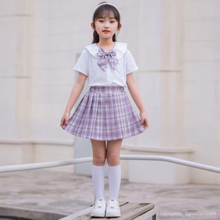 Summer girl jk uniform for girls with pleated skirts school style