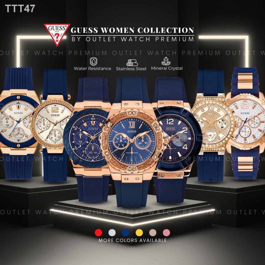 ☾✉OUTLET WATCH นาฬิกา Guess OWG327 นาฬิกาข้อมือผู้หญิง นาฬิกาผู้ชาย แบรนด์เนม  Brandname Guess Watch รุ่น W1029L2