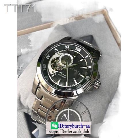 ㍿☍SEIKO Premier skeleton men's automatic analog watch casual business gentleman watch SSA213J2
