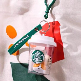 Starbucks พวงกุญแจแฟชั่น จี้การ์ตูนหมี Starbucks น่ารัก สร้างสรรค์ อเนกประสงค์