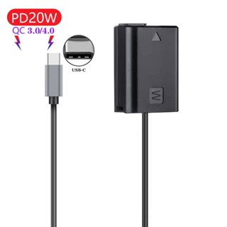 AC-PW20 NP-FW50 Dummy แบตเตอรี่ DC Power Adapter สำหรับ Sony Alpha A6400 ILCE-6400 6500 6300 6000 5100 5000 3000กล้อง