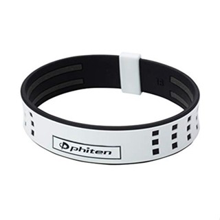 Phiten RAKUWA สร้อยข้อมือ S Duo II ขาวดำ 16 ซม. ap0311