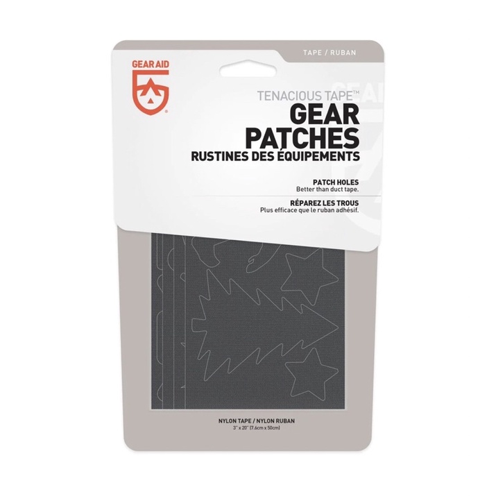 Tenacious Tape Silnylon Patches Gray 3 X 5