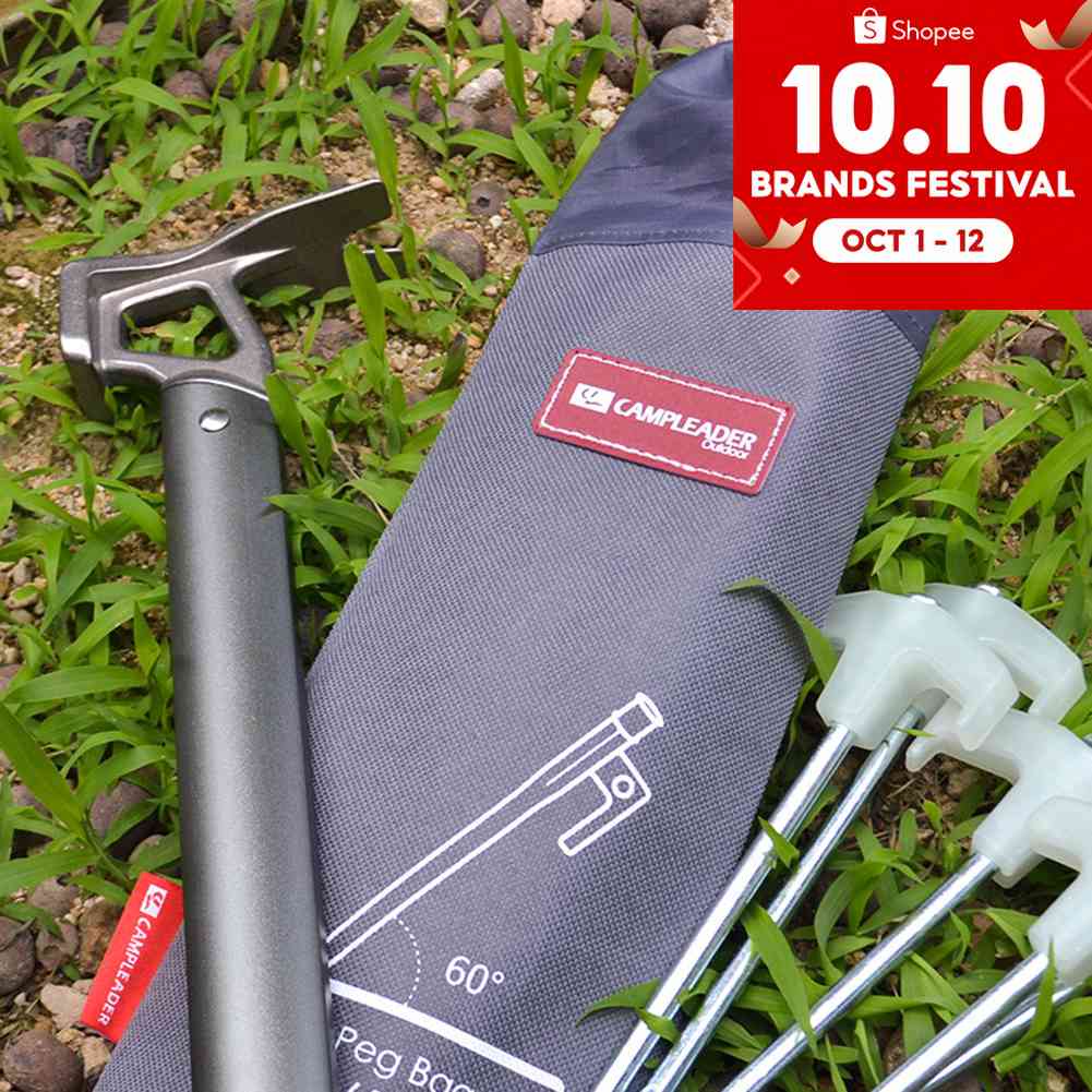 DREAMMALL กระเป๋าเก็บหมุดเต็นท์ ค้อนลม เชือก สําหรับตั้งแคมป์กลางแจ้ง - รูปที่ 7