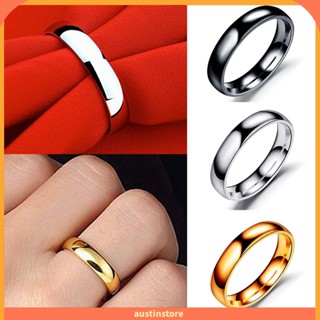 ausjz_Romantic Simple Exquisite Thin Couple Ring Engagement Ring Jewelry Accessory