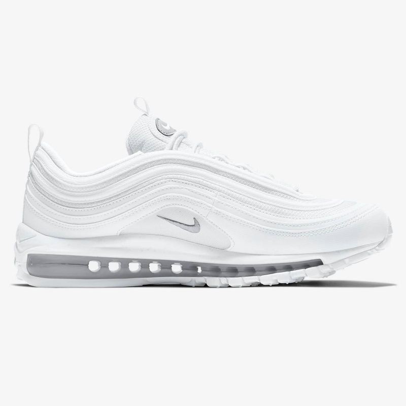 ♙✙2022 Classic Fashion Nike Air Max 97 White Casual Shoes Women's Sports Running Sneakers Outdoor Trend Men'Sรองเท้าผ้าใ