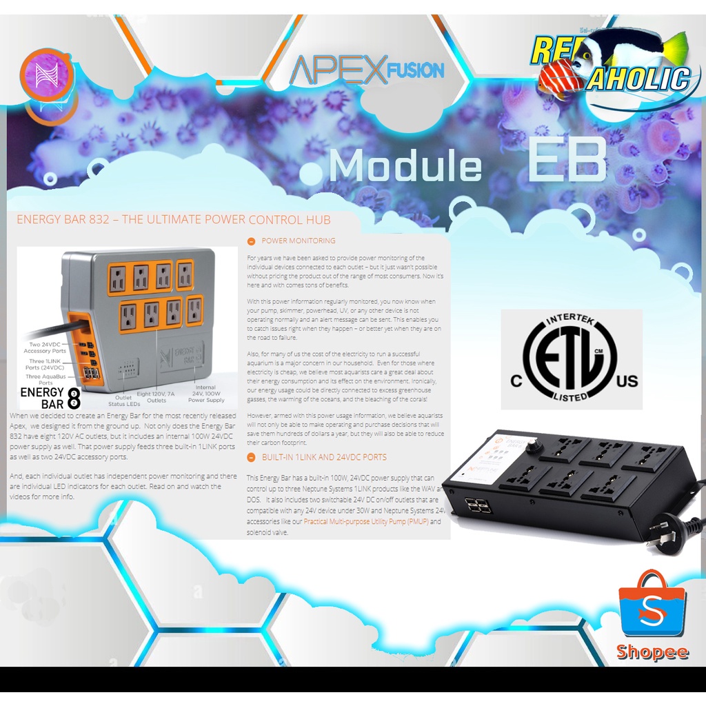 Energy Bar 6 – 240V ( Apex expansion-modules )