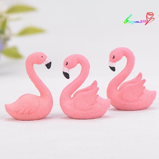 【AG】Mini Flamingo Model Figurine DIY Miniature Landscape Garden Bonsai Ornament