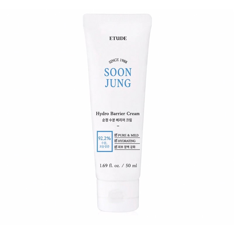 Etude Soon jung hydro barrier cream 50 ml ของแท้ฉลากไทย