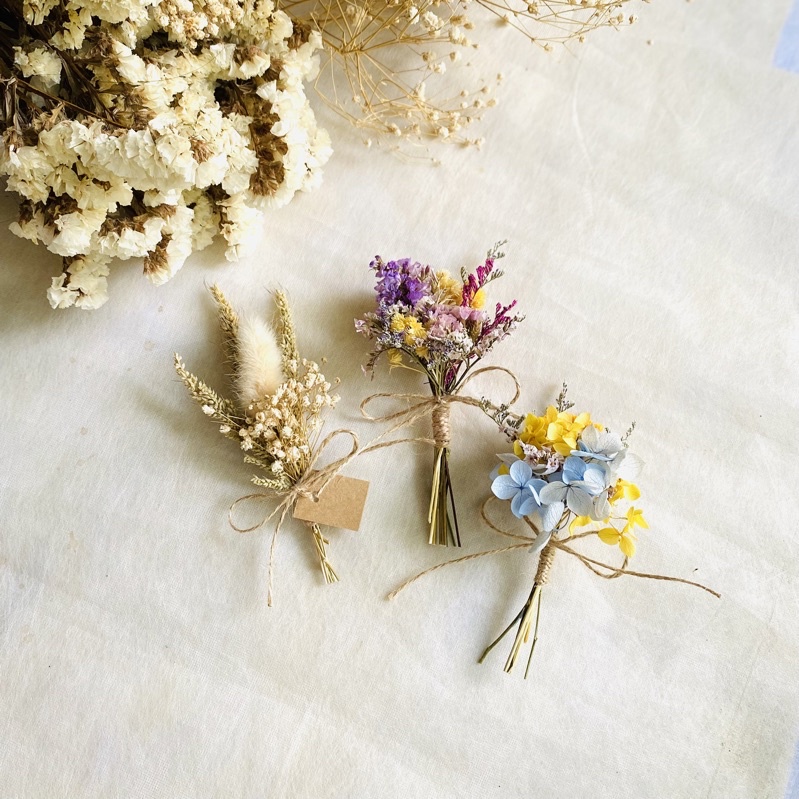 𝓁𝒾𝓁𝒾 ☆ ช่อมินิดอกไม้แห้ง ขนาด medium 12-14 cm. Dry Flower Bouquet