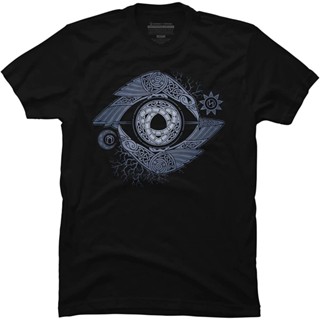 เสื้อยืด Design By Humans Mens Odins Eye By Raidho - - : เสื้อผ้า รองเท้า และเครื่องประดับ