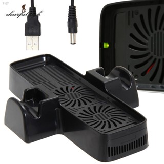 ♚joy♚ Professional Cooling Fan with Dual Dock Stand for XBOX 360 Game Controller