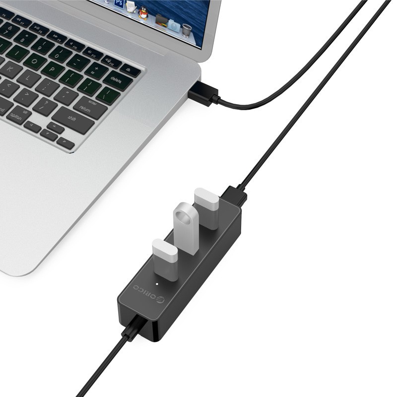 ORICO W5PH4-U3 โอริโก้ ฮับเพิ่มช่อง 4 พอร์ต USB3.0 4 ports HUB 5Gbps High Speed USB Hub for Laptop Computer