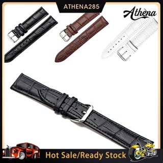 ชายหญิง Unisex Faux Leather Watch สายคล้องคอ สีดำสีน้ำตาลสีขาว Buckle Band